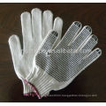 PVC dotted knitted gloves